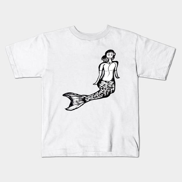 Mermaid Kids T-Shirt by IanWylie87